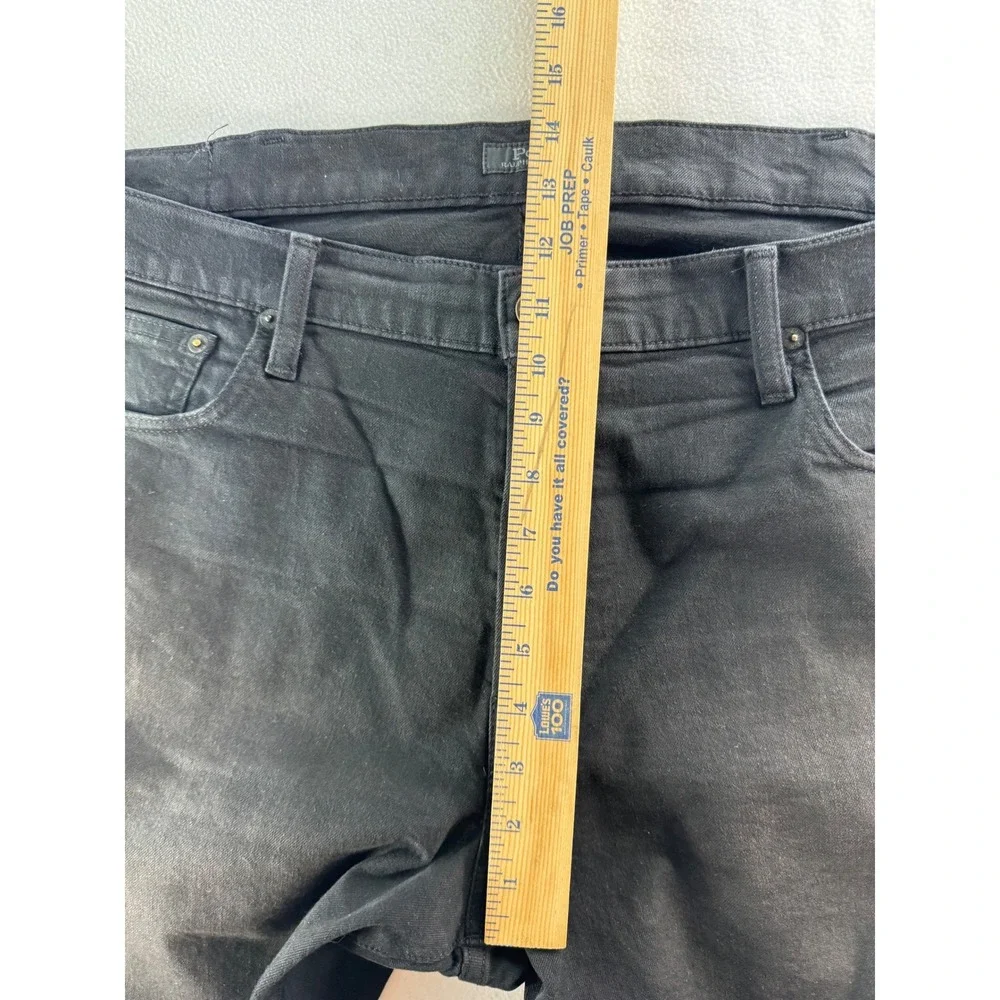 Polo‎ Ralph Lauren Mens Varick Black Slim Straight Leg Jeans Size 42x32 Tag 40